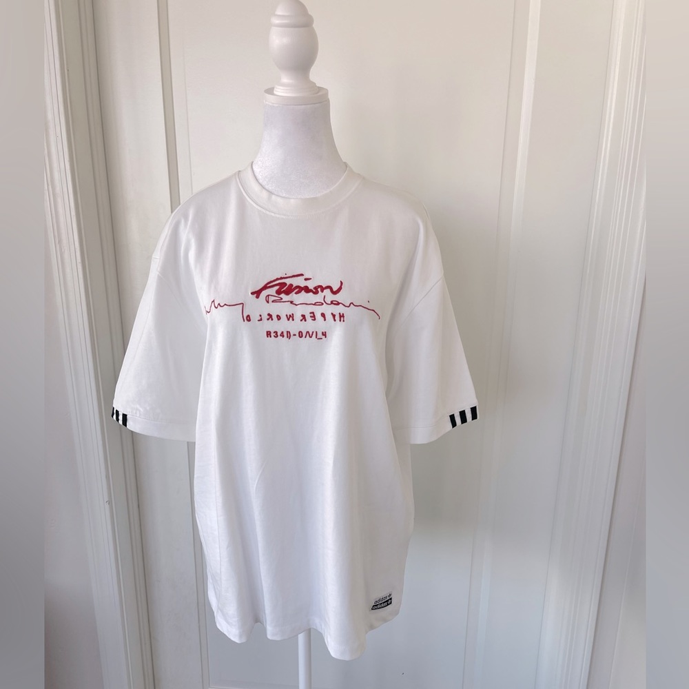 Adidas Originals R.Y.V. Woman’s Oversized Tee White Size Small
